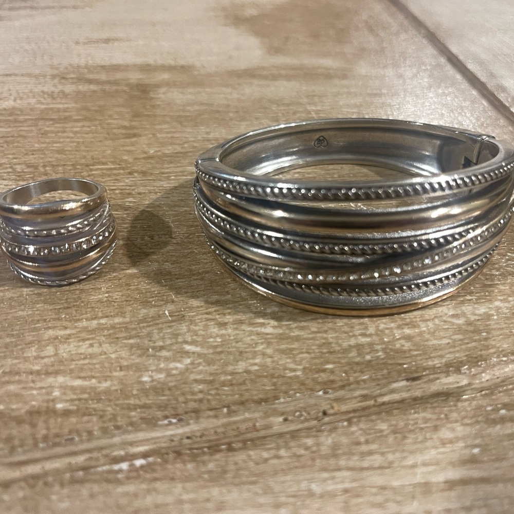 Brighton Neptune Elegant Gold and Silver-Toned Jewelry Set